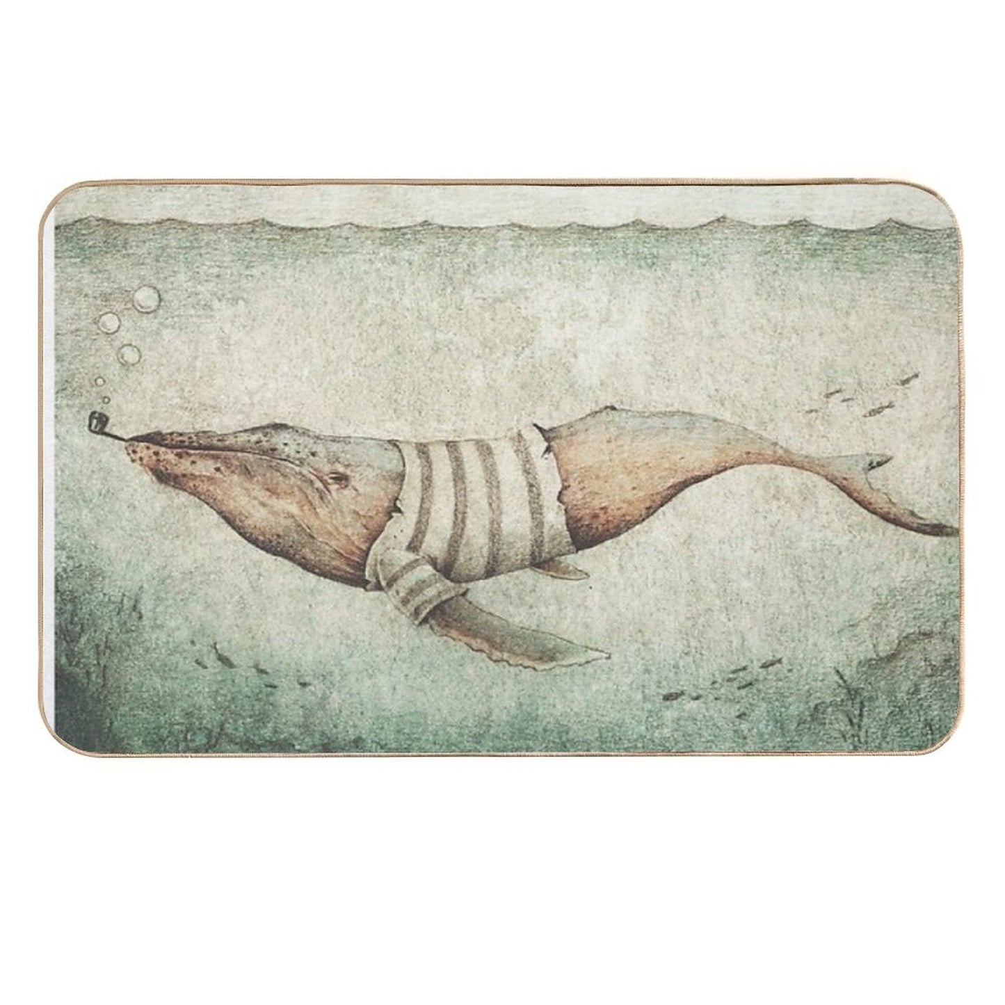 Sailor of The Deep Ocean  Easy To Clean Bath Mat