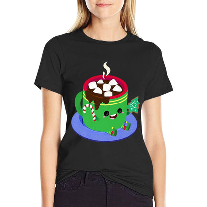 Festive Hot Chocolate Premium  Polyester Blend T-Shirt