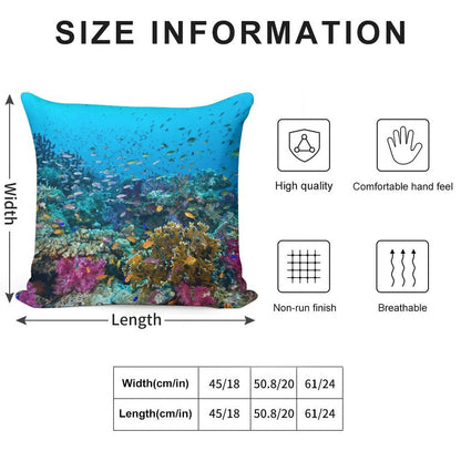 Fantasea Reef Soft High-Density Material Throw Pillow