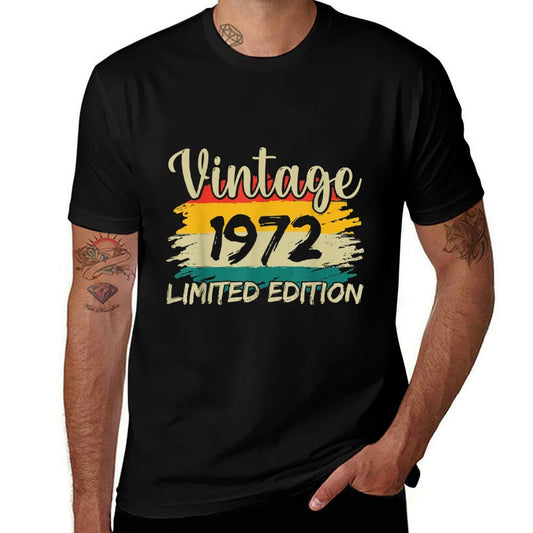 50 Year Old Vintage 1972 Limited Edition 50th Birthday  High-quality Stitching T-Shirt