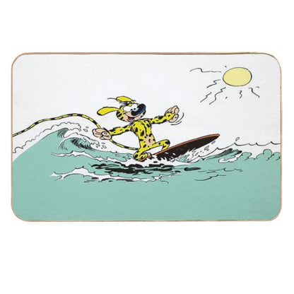 Marsupilami Surfing  Absorbent Bath Mat