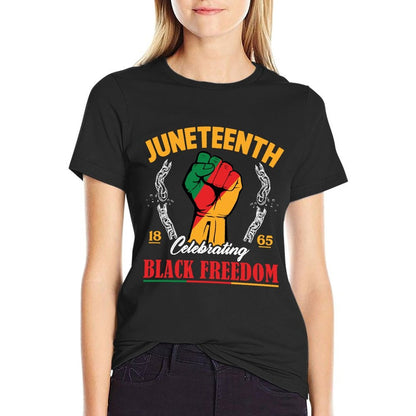 Juneteenth Men Celebrating Black Freedom Day 1865  Polyester Blend T-Shirt