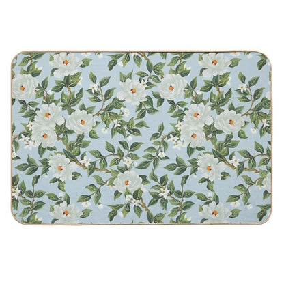 Cottage Floral - Light Blue  Slip-Resistant Bath Mat