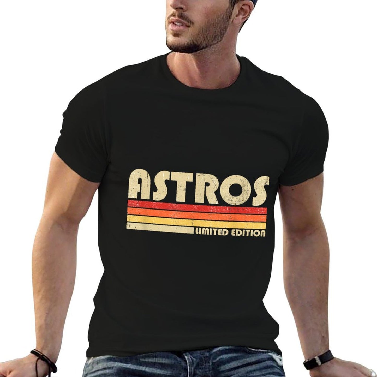 Astros Name Personalized Vintage Retro Gift for Men Women  Versatile T-Shirt