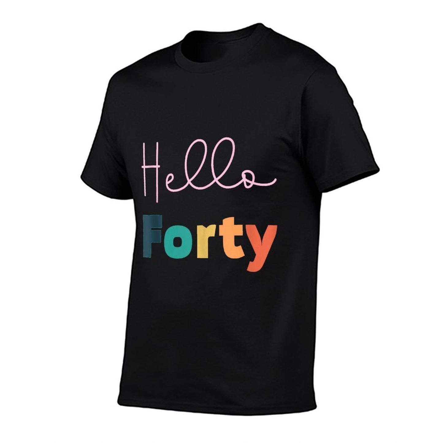Hello Forty 40 Year Old Retro Vintage 1985 40th Birthday  Lightweight T-Shirt
