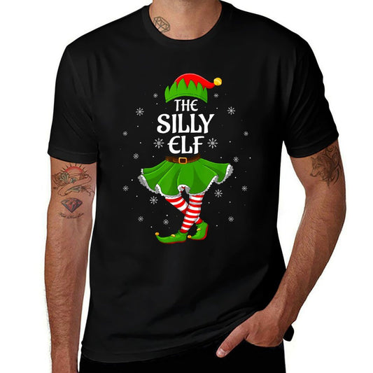 Silly Elf Christmas Family Women Girls Elf Squad Xmas  Lightweight T-Shirt