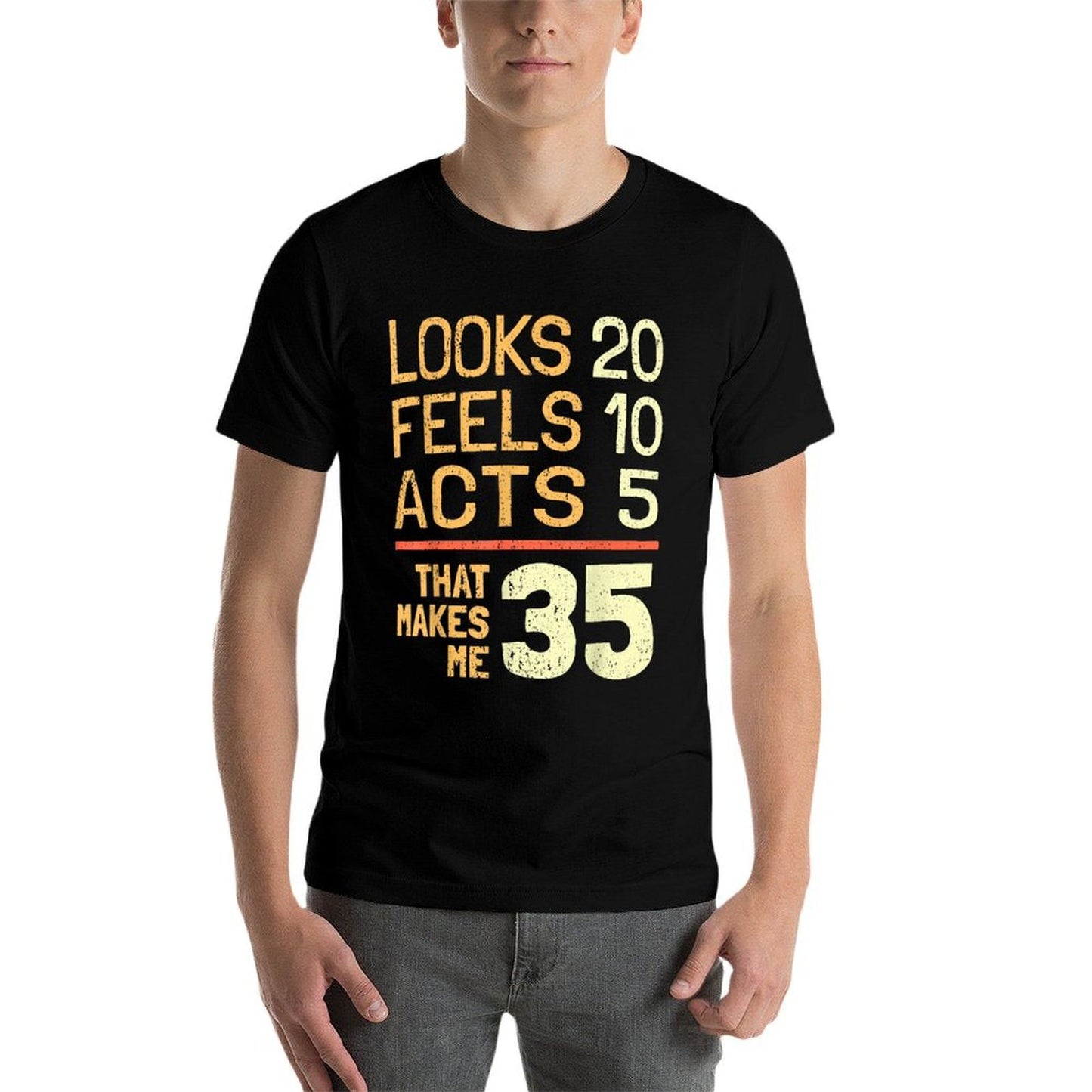 Hilarious 35th Birthday Idea I 35 Years  Moisture-wicking T-Shirt