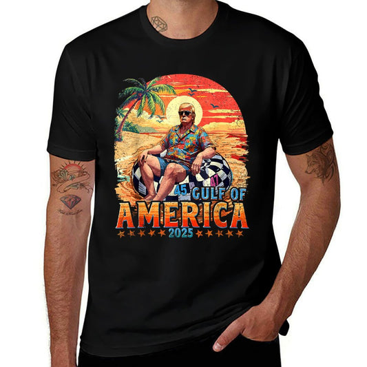 Funny Trump Shirt Gulf Of Us America Est 2025 Odor-resistant T-Shirt