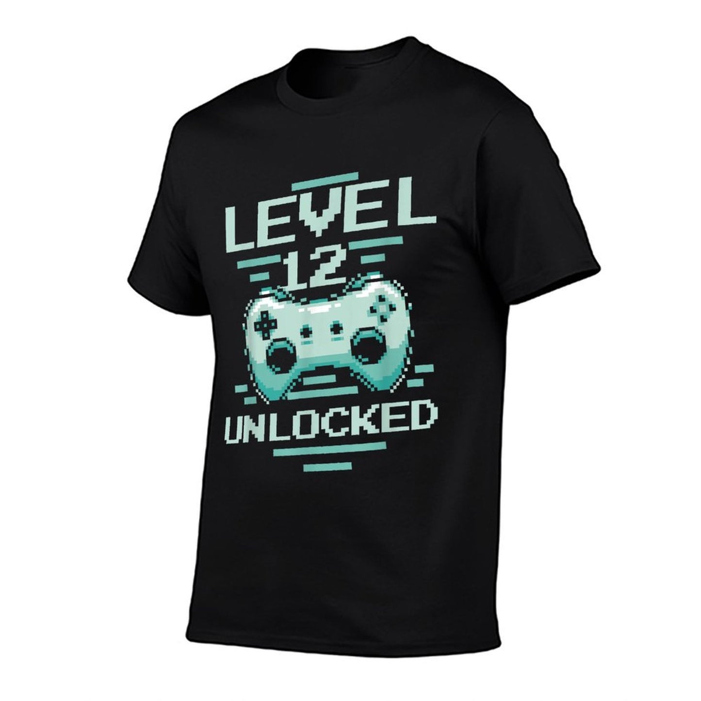 Gaming 12th Birthday - Year Old Gamer Level 12 Unlocked  Summer-ready Fabric T-Shirt