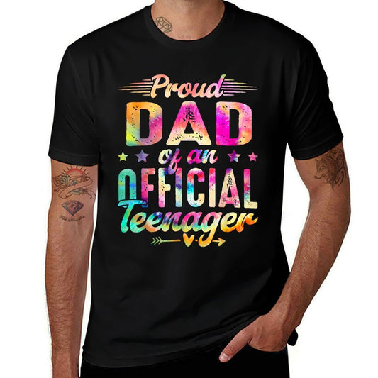 13 Years Old Proud Dad Officialnager 13th Birthday  Slim-fit Cut T-Shirt