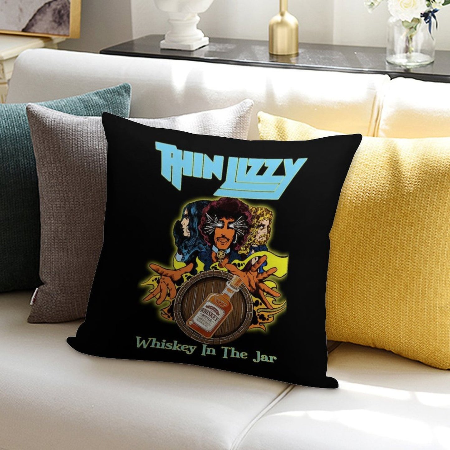 Thins Liz.zy Whis.key In The Jarr Soft Ultra-Soft Texture Throw Pillow