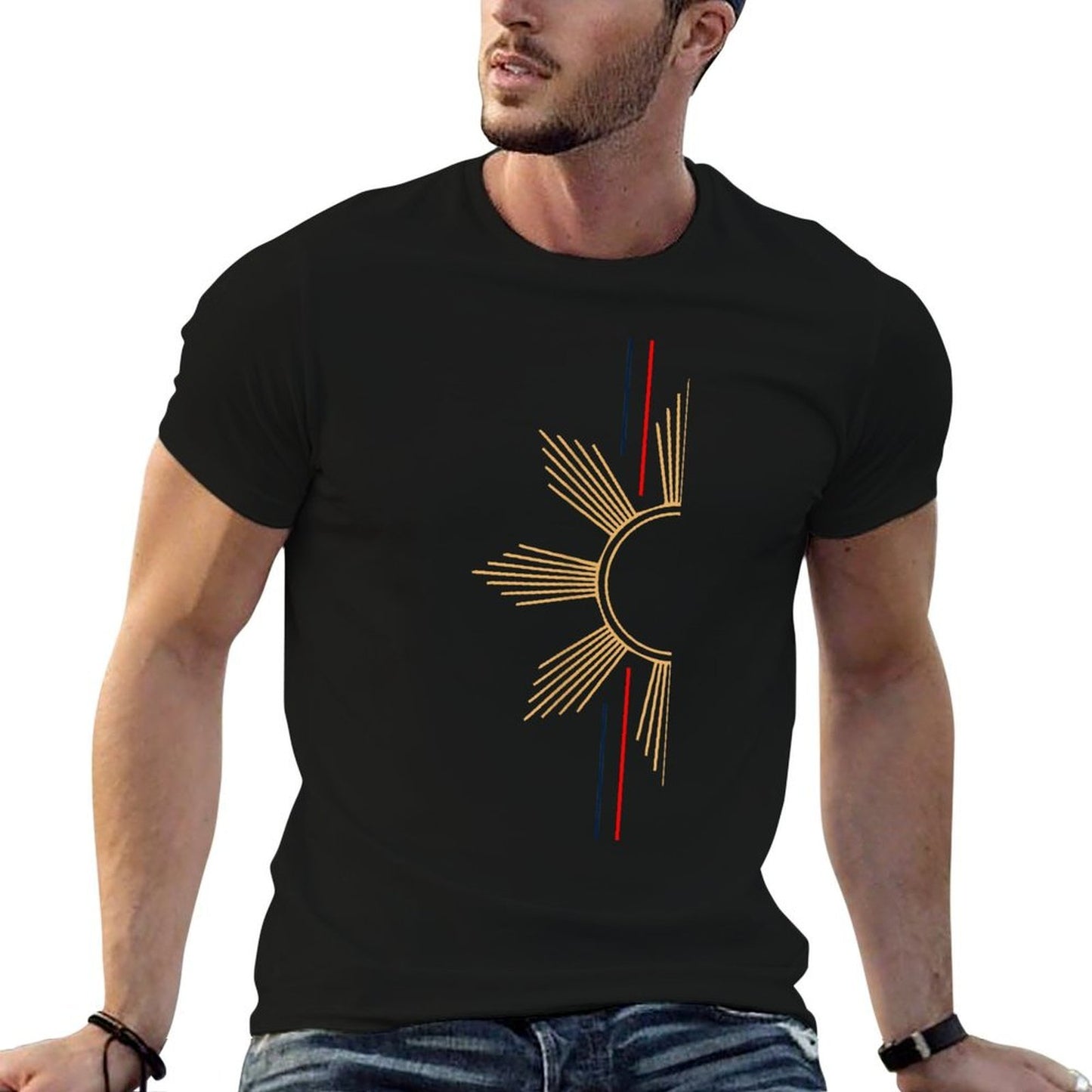 Minimalist Filipino Sun  Trendy Pattern T-Shirt