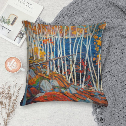 In The Northland (Group Of Seven) by Tom Thomson Canadian Landscape Soft High-Density Material Throw Pillow