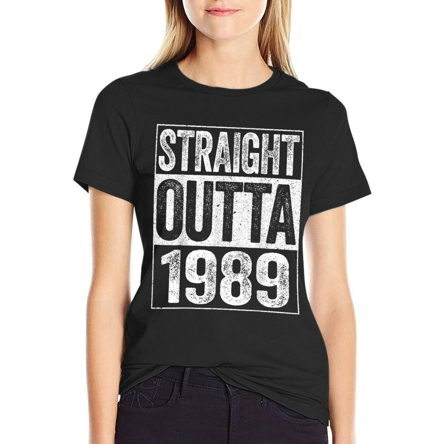 Straight Outta 1989 35th Birthday  Summer-ready Fabric T-Shirt