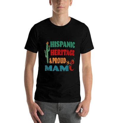 Hispanic Heritage & Proud Mam  Stretchy T-Shirt