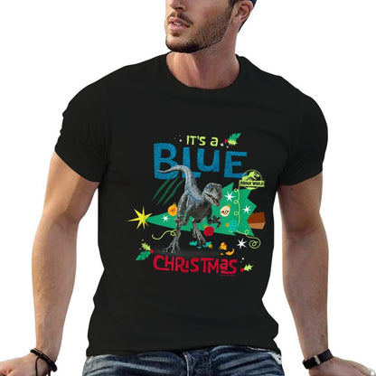 Jurassic World Blue Christmas With Blue The Raptor  Vintage-inspired T-Shirt
