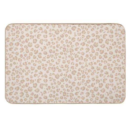 Beige Animal Print Home Decor by Erin Kendal  Dirt-Trapping Bath Mat
