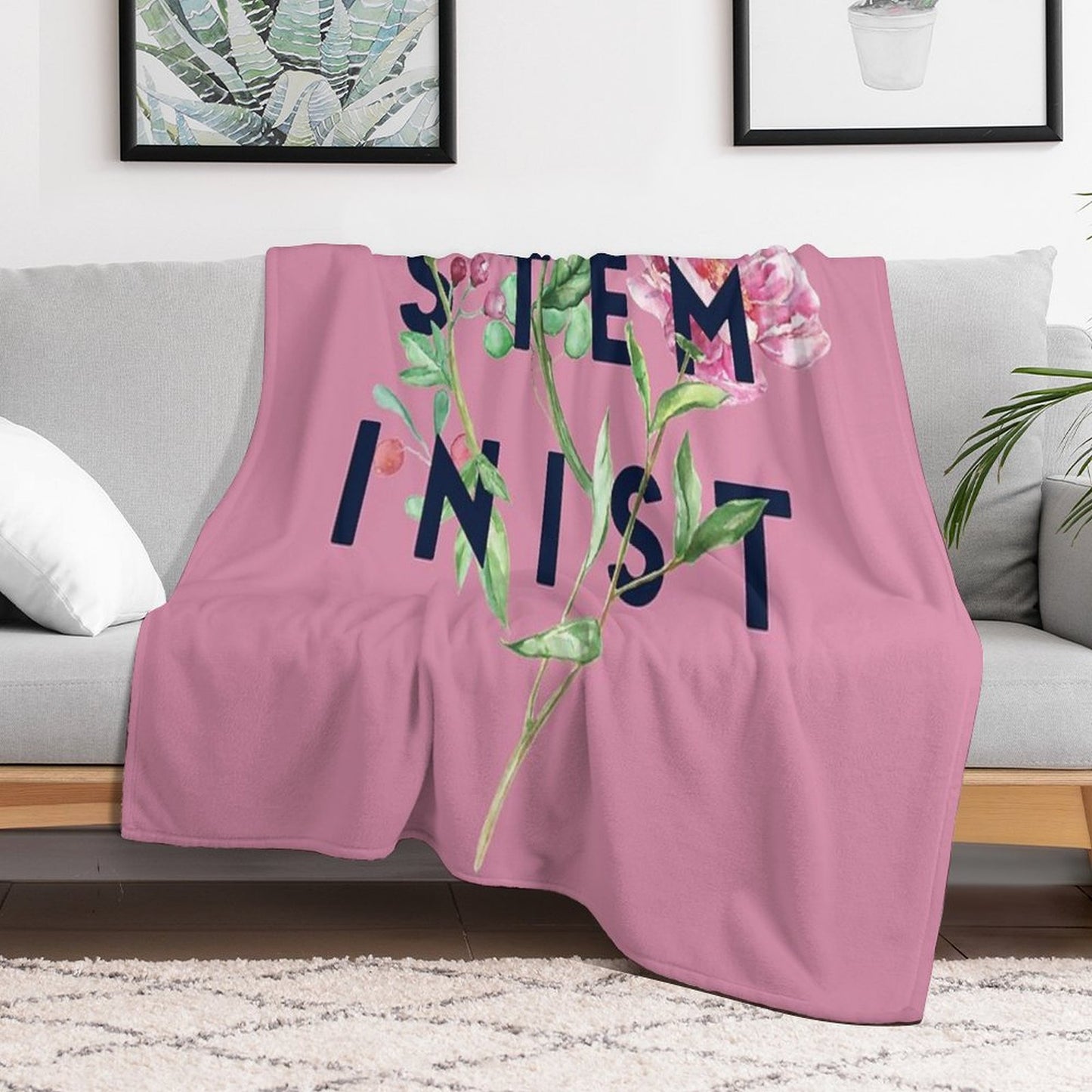 STEMinist Anti-pilling Throw Blanket