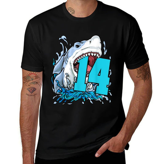 Shark Shark Lover 14th Birthday Comfortable T-Shirt