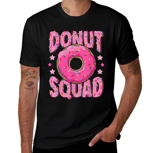 Pink Donut Squad Sprinkles Donut Lover Matching Donut Party Comfortable T-Shirt
