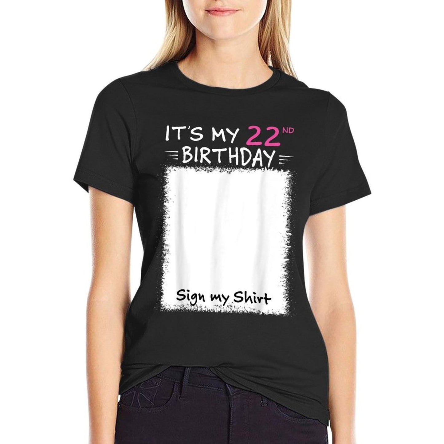 It's My 22nd Birthday Sign My 22 Years Old Party Funny  Vintage-inspired T-Shirt