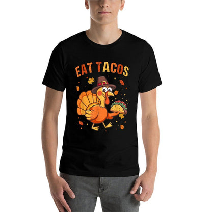 Thanksgiving Funny Mexican Turkey Eats Tacos Christmas  Vintage-inspired T-Shirt