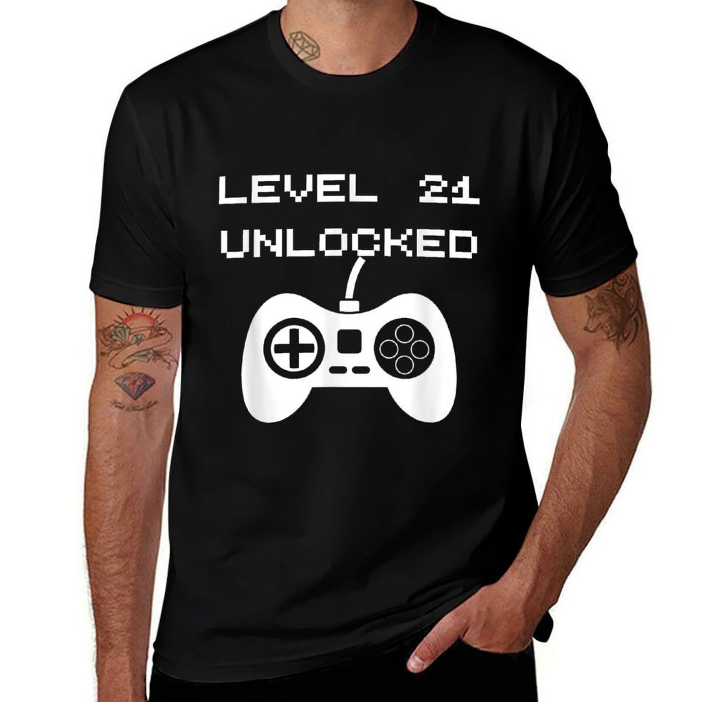 Level 21 Unlocked Gaming - 21st Birthday Gift  Classic T-Shirt