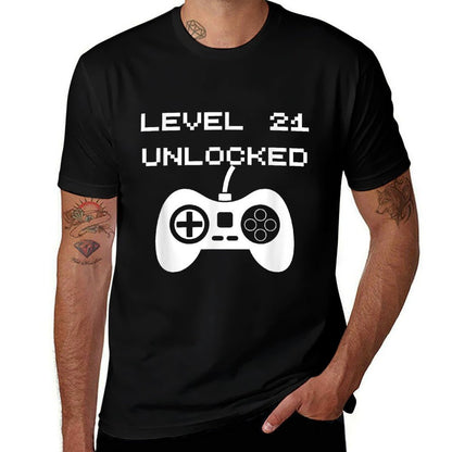 Level 21 Unlocked Gaming - 21st Birthday Gift  Classic T-Shirt