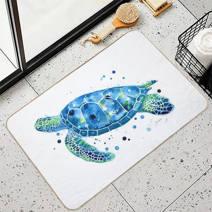Sargasso Blue Sea Turtle  Eco-Friendly Bath Mat