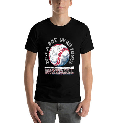 American Sport Fan Baseball Lover Boys Batter Baseball  Eco-friendly Material T-Shirt