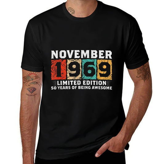 Born November 1969 Limited Edition 50th Birthday  Moisture-wicking T-Shirt
