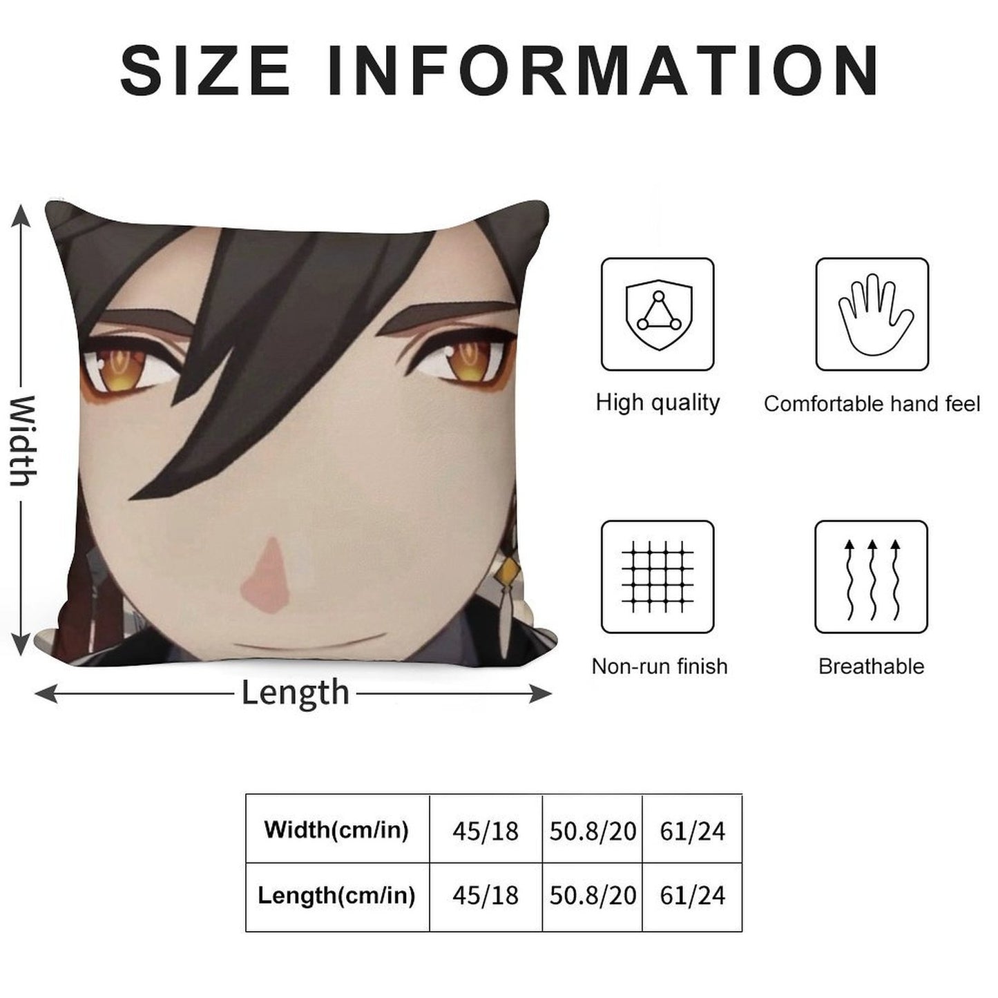 Zhongli Soft Durable Construction Throw Pillow