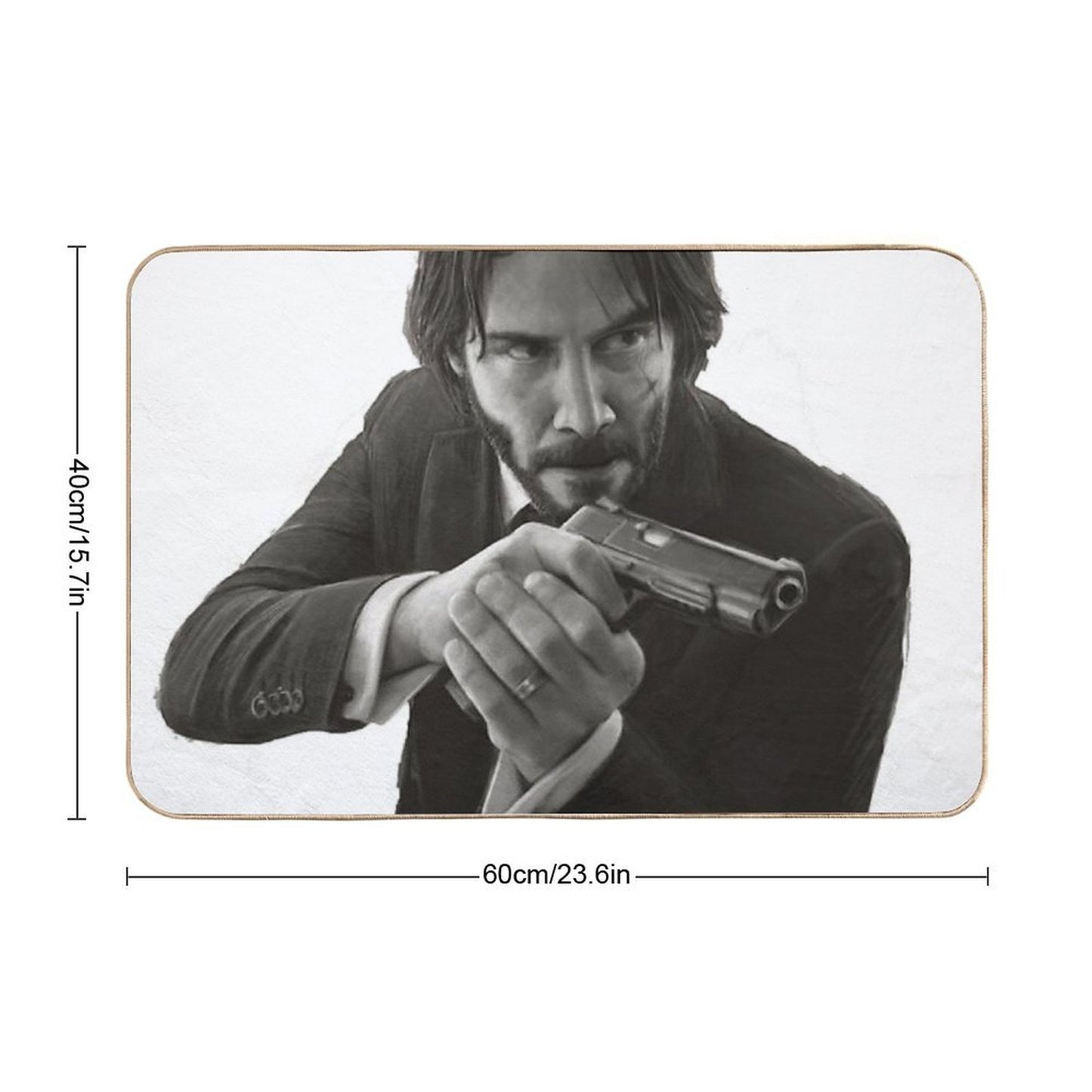 John Wick  Toxin-Free Bath Mat