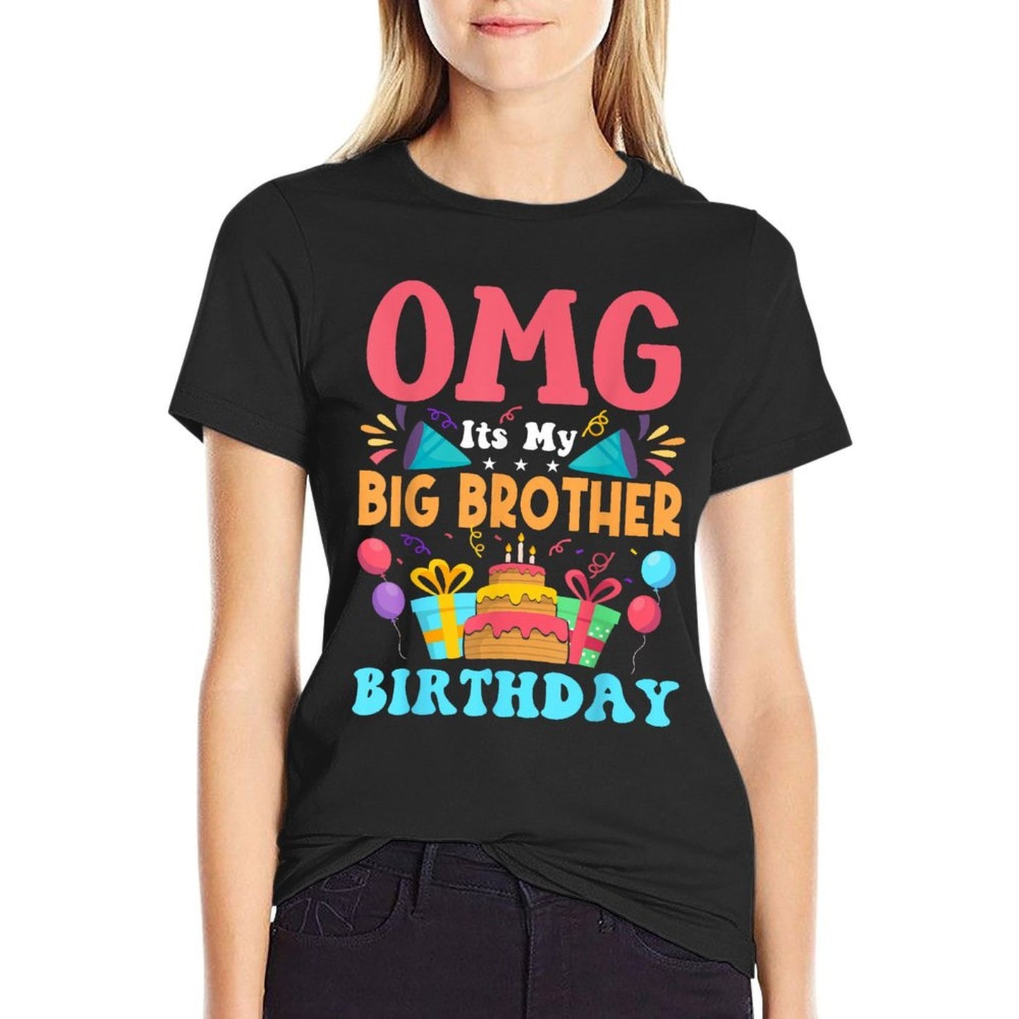 It's My Birthday Big Brother Gift Family Happy Birthday  Slim-fit Cut T-Shirt