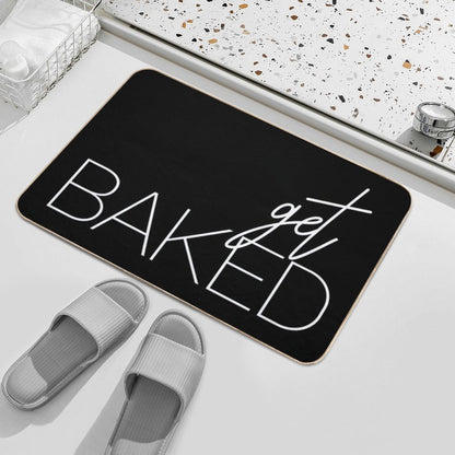Get Baked White  Toxin-Free Bath Mat
