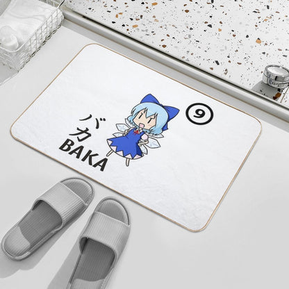 BAKA!! ⑨⑨⑨⑨⑨⑨⑨⑨⑨⑨ CIRNO STRONG! Essential .  Dirt-Trapping Bath Mat