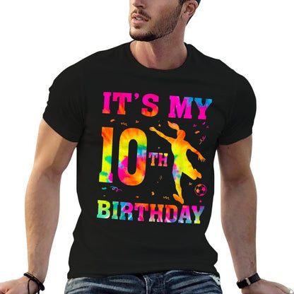 It's My 10th Birthday Soccer 10 Year Old Party Soccer Player  Eco-friendly Material T-Shirt