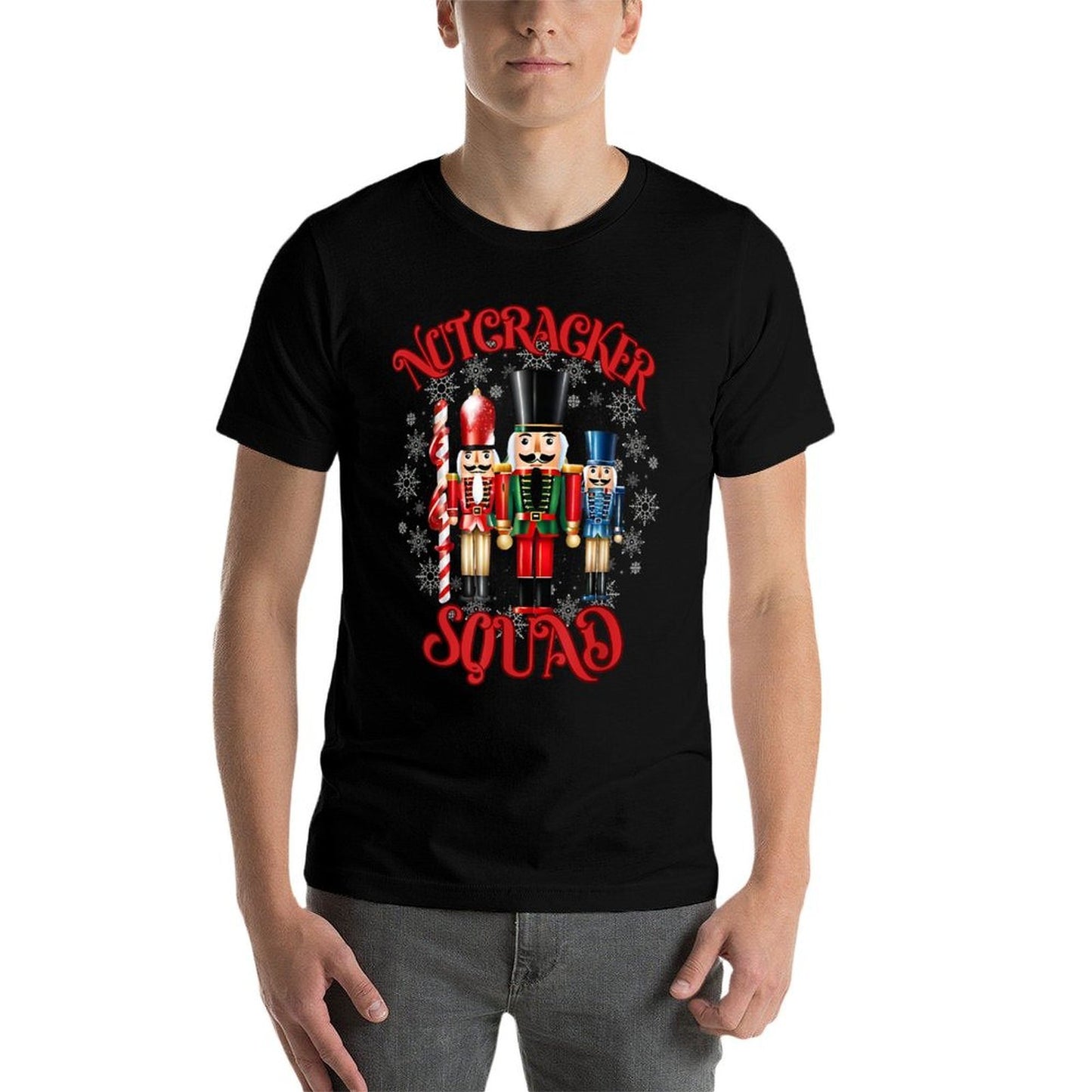 Nutcracker Squad Holiday Christmas Xmas Pajama  Cotton T-Shirt