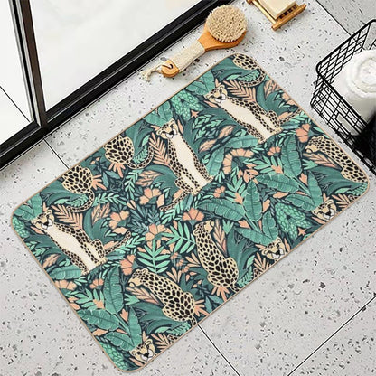 Leopard  Slip-Resistant Bath Mat