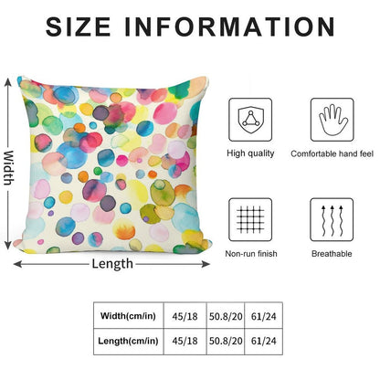 Color Drops Soft Gift Ready Throw Pillow