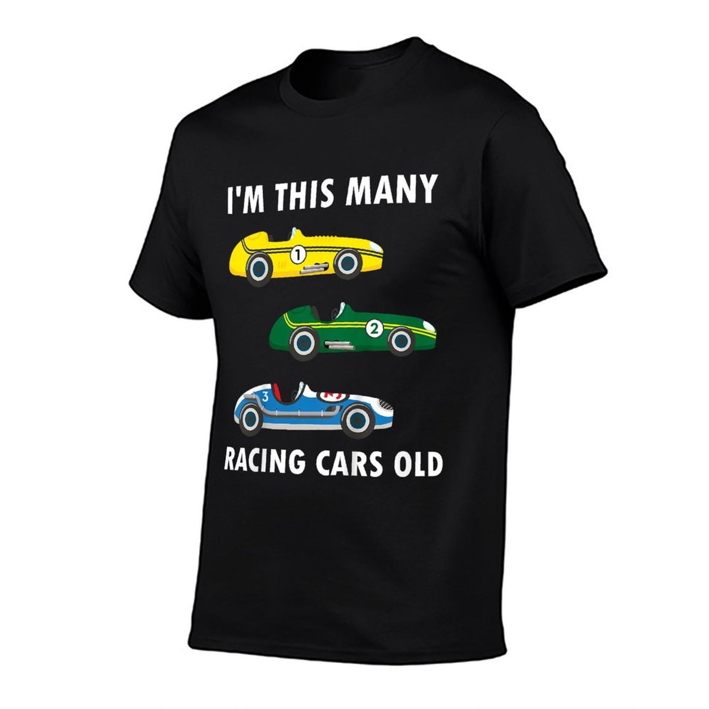 Kids 3 Years Old Boy Race Cars Old 3rd Birthday Kids  Trendy Pattern T-Shirt