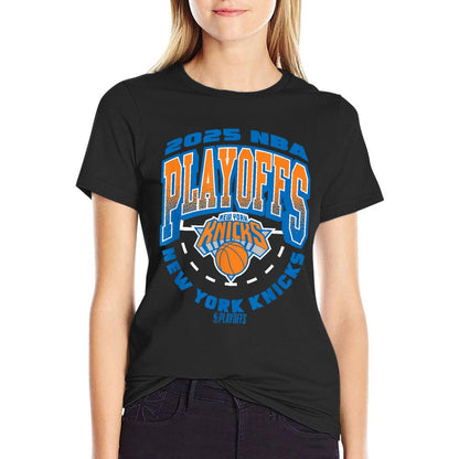 NBA Official New York Knicks Exclusive 2025 Playoffs Trendy Pattern T-Shirt
