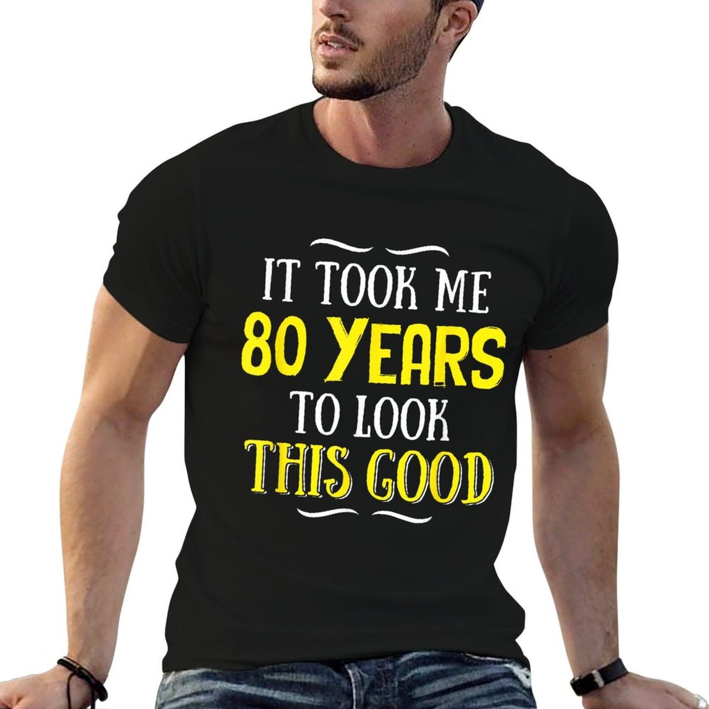 80 Years Old Birthday - Happy 80th Birthday!  Vintage-inspired T-Shirt