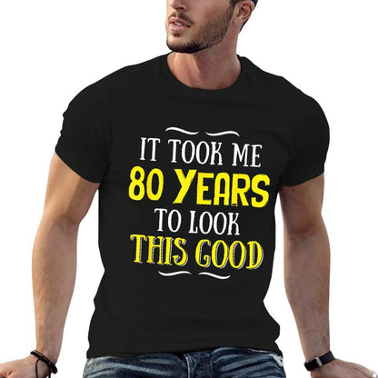 80 Years Old Birthday - Happy 80th Birthday!  Vintage-inspired T-Shirt