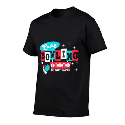 Funny Bowling Design Do Not Wash This Is My Lucky Bowling  Polyester Blend T-Shirt