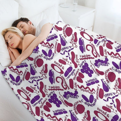Gram Stain - Labeled Eco-conscious Throw Blanket