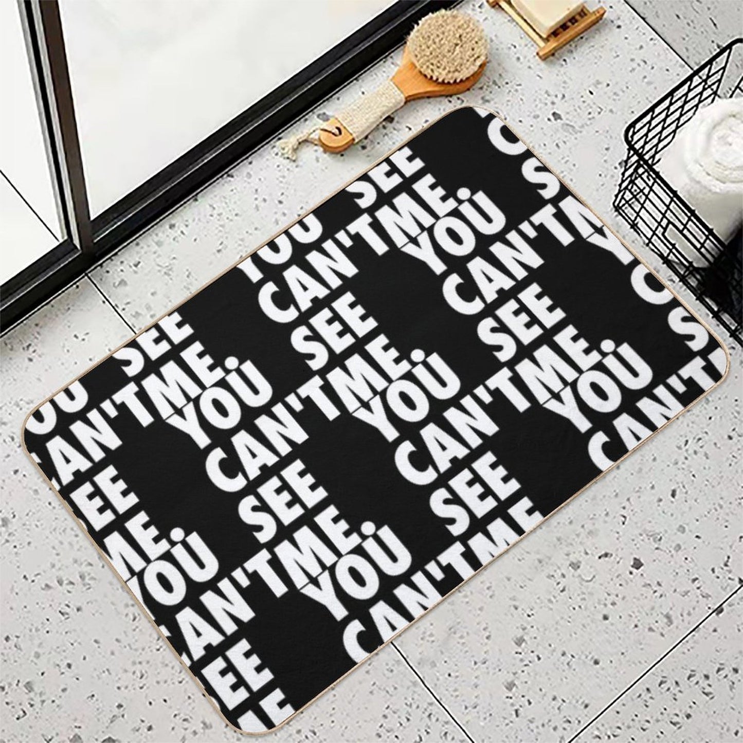 You Can't See Me The Invisible Man's Stealthy Illusion of Hidden Camouflage in A World of Mystery And Sarcasm  Toxin-Free Bath Mat