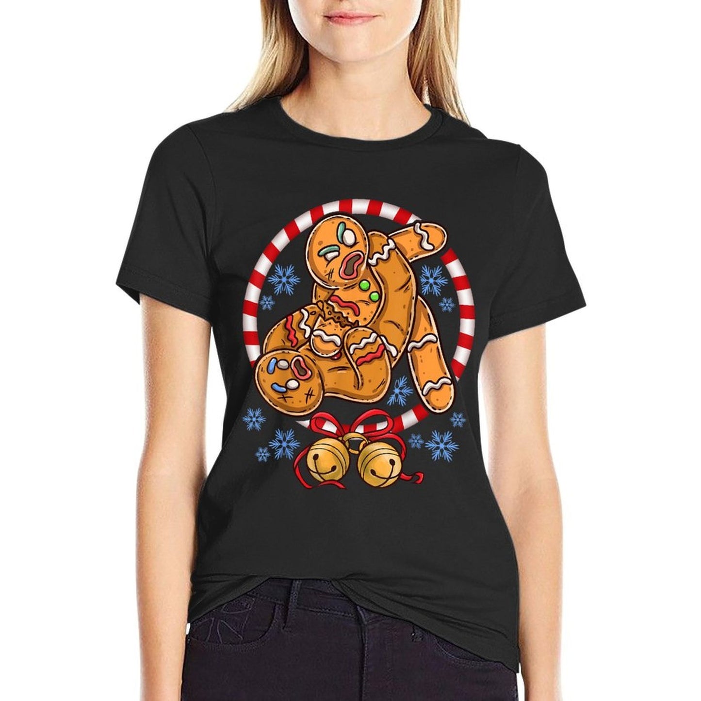Gingerbread Cookies Christmas Funny Fighting Wrestling  Classic T-Shirt