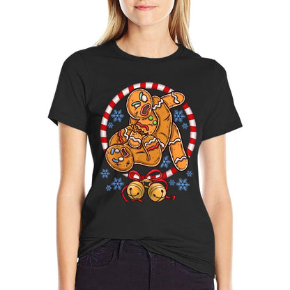 Gingerbread Cookies Christmas Funny Fighting Wrestling  Classic T-Shirt
