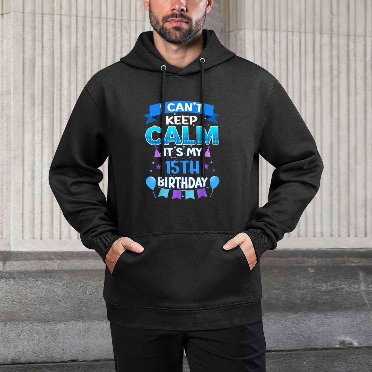 Awesome 15th Birthday For 15 Years Old Boy Girl Age 15 Casual Wear Hoodie